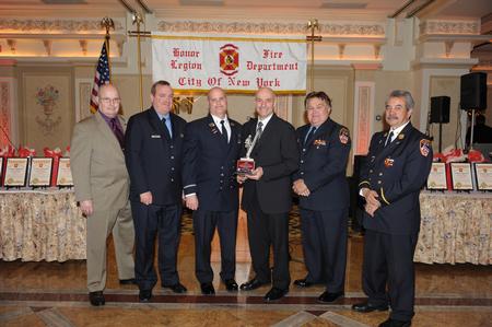 FDNY Commissioner Sal Cassano is Inducted into the Honor Legion
Past Pres. Tim Dowling,Treasurer Dan Ward, Pres. Paul Mastronardi, Commissioner Cassano, VP Buddy Ducalo, Past Pres. Phil Gaetani